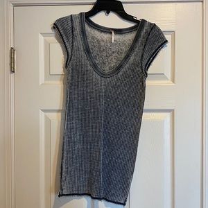 Free People waffle tee